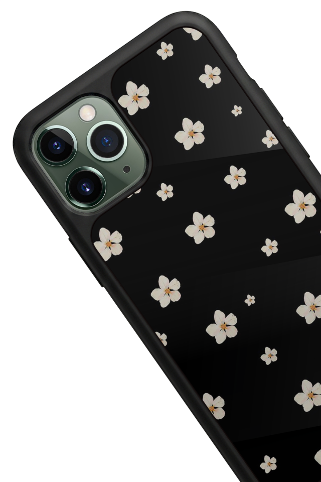 iPhone 11 Pro Max Uyumlu Cicek Tasarımlı Glossy Premium Kılıf