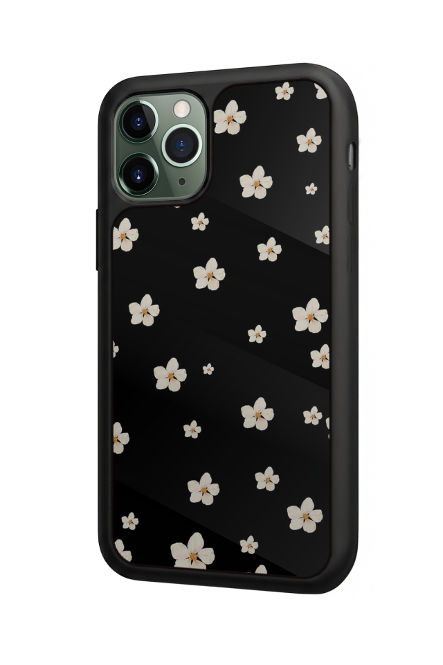 iPhone 11 Pro Max Uyumlu Cicek Tasarımlı Glossy Premium Kılıf