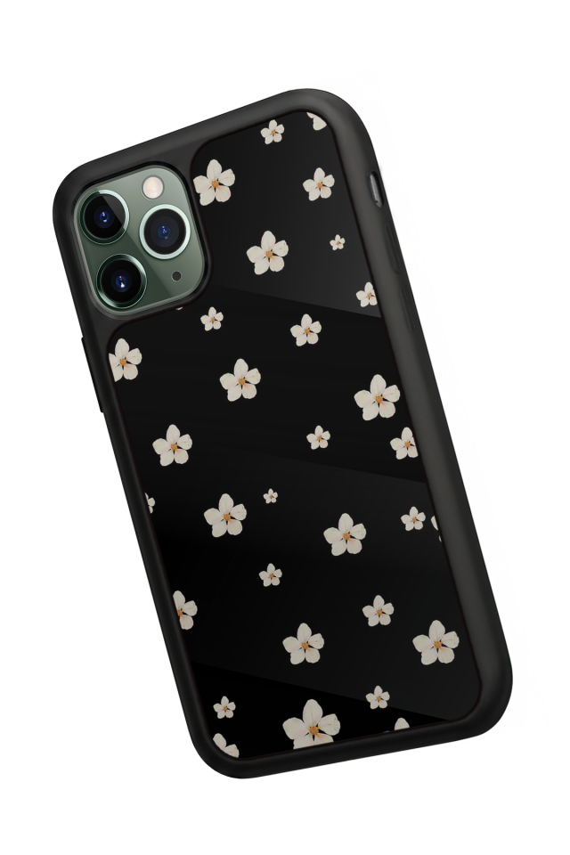 iPhone 11 Pro Max Uyumlu Cicek Tasarımlı Glossy Premium Kılıf
