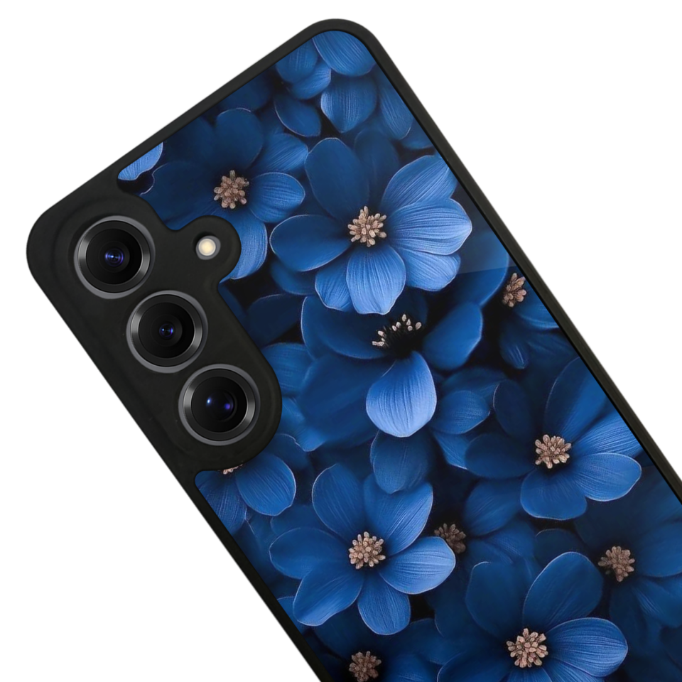 Samsung Galaxy S25 Uyumlu Cicek Tasarımlı Glossy Premium Kılıf