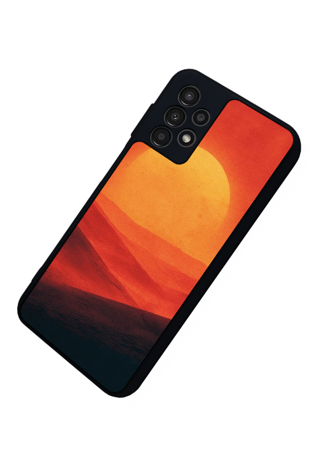 Samsung Galaxy A23 Uyumlu Güneş Tasarımlı Glossy Premium Kılıf