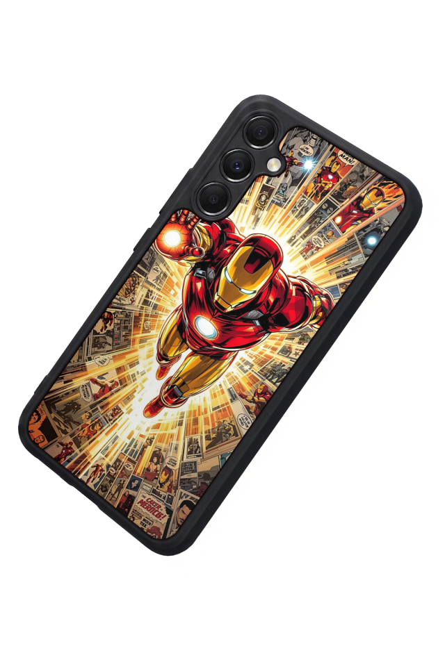 Samsung Galaxy M34 Uyumlu  Iron Man ( Demir Adam ) Tasarımlı Glossy Premium Kılıf