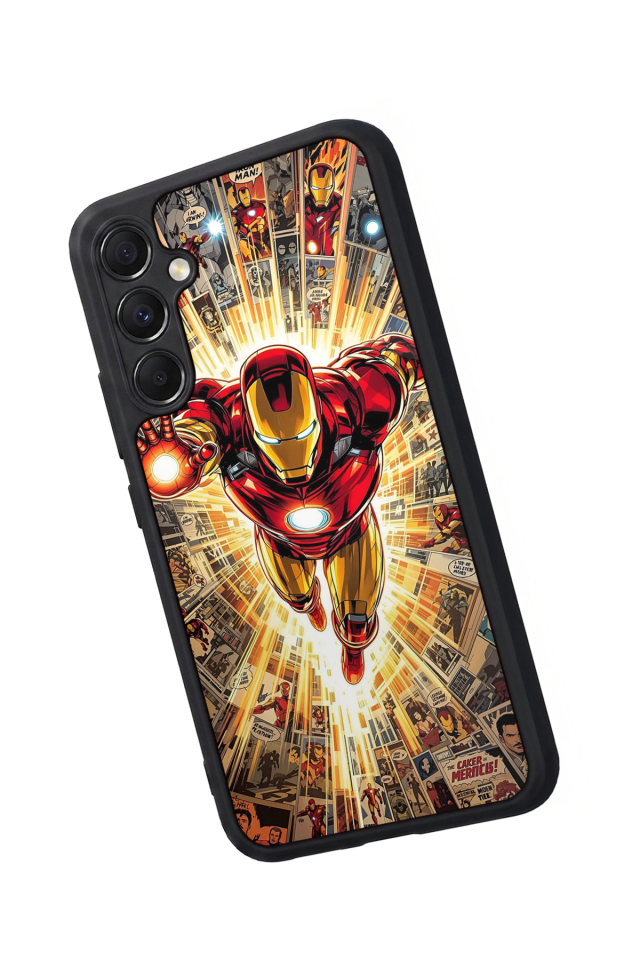 Samsung Galaxy M34 Uyumlu  Iron Man ( Demir Adam ) Tasarımlı Glossy Premium Kılıf