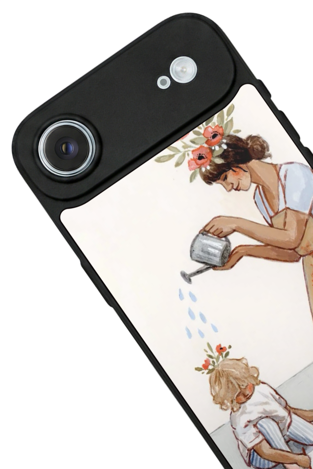 iPhone 17 Air Uyumlu Kalp Love Tasarımlı Glossy Premium Kılıf