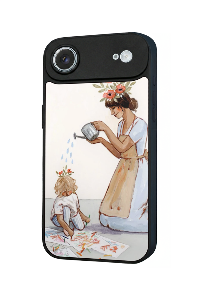 iPhone 17 Air Uyumlu Kalp Love Tasarımlı Glossy Premium Kılıf