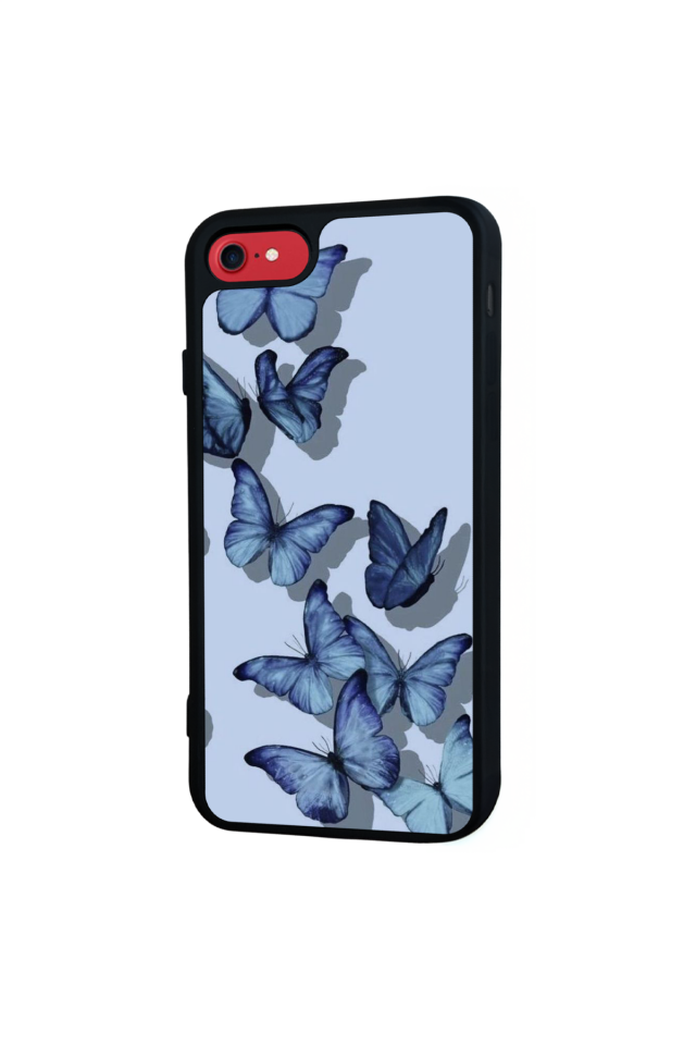 iPhone 8 Uyumlu Kelebek Tasarımlı Glossy Premium Kılıf