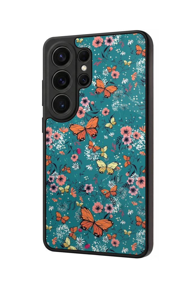 Samsung Galaxy S26 Ultra Uyumlu Kelebek Tasarımlı Glossy Premium Kılıf