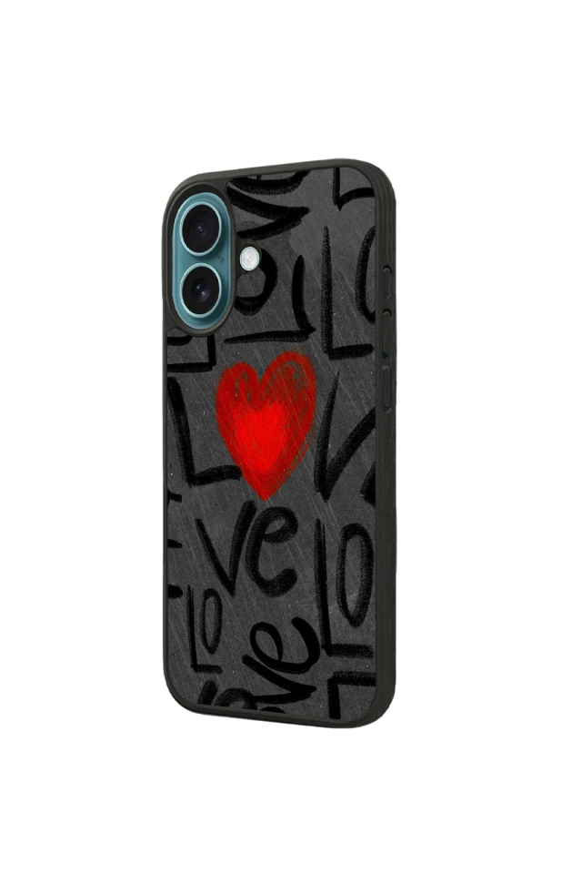 iPhone 16 Plus Uyumlu Love Tasarımlı Glossy Premium Kılıf