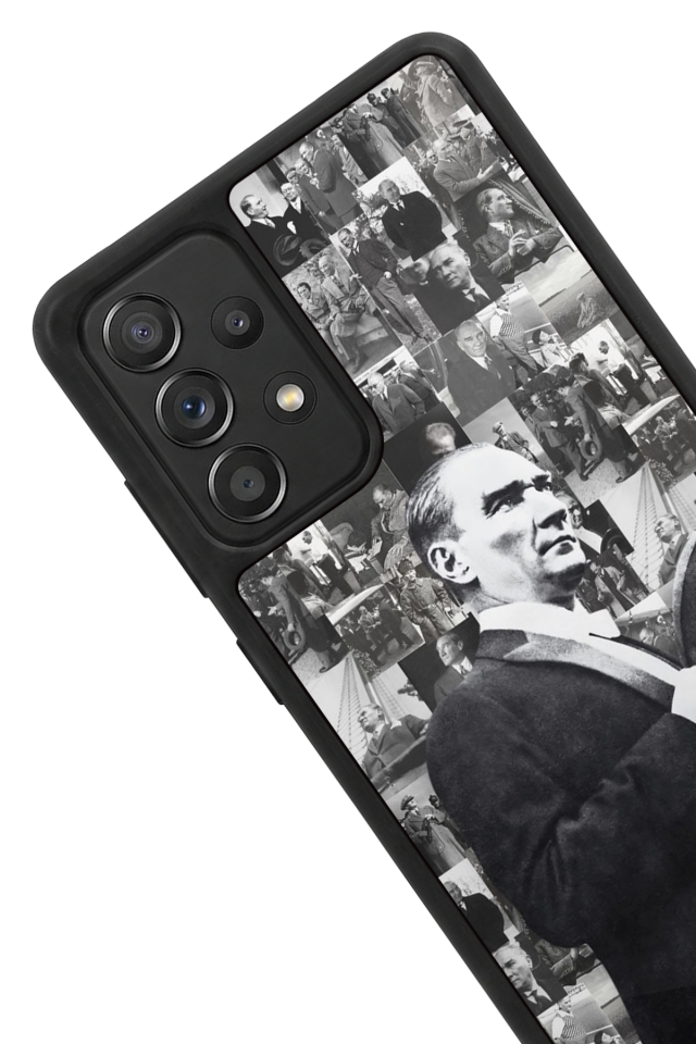 Samsung Galaxy A72 Uyumlu Mustafa Kemal Ataturk Tasarımlı Glossy Premium Kılıf