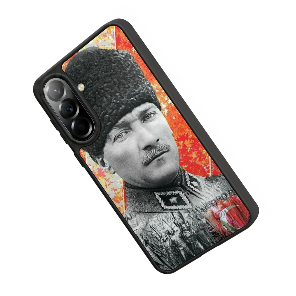 Samsung Galaxy A57 Uyumlu Mustafa Kemal Ataturk Tasarımlı Glossy Premium Kılıf