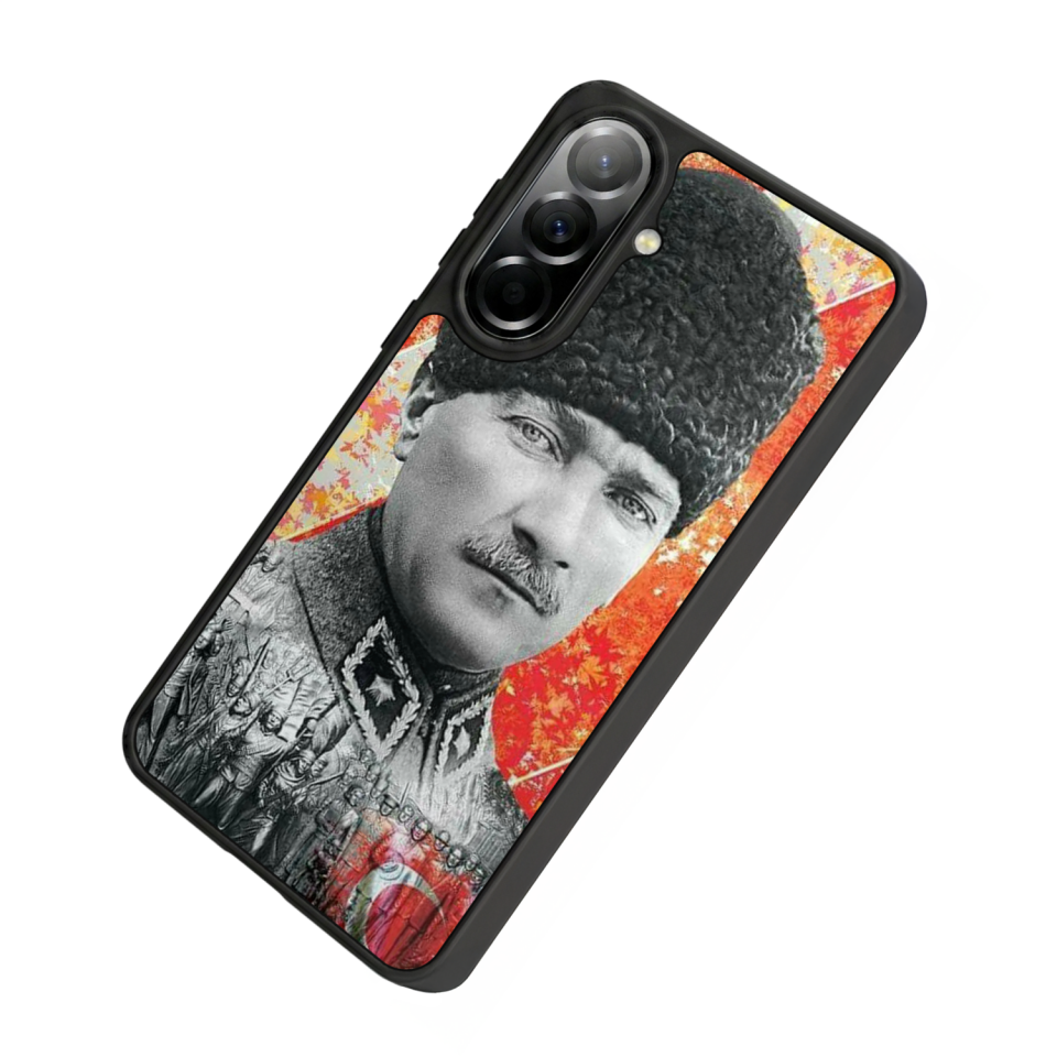 Samsung Galaxy A57 Uyumlu Mustafa Kemal Ataturk Tasarımlı Glossy Premium Kılıf