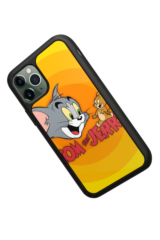 iPhone 11 Pro Uyumlu Tom And Jerry Tasarımlı Glossy Premium Kılıf