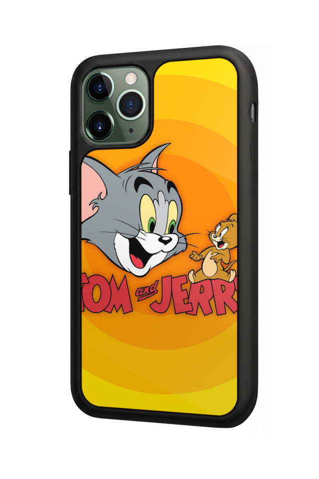 iPhone 11 Pro Uyumlu Tom And Jerry Tasarımlı Glossy Premium Kılıf