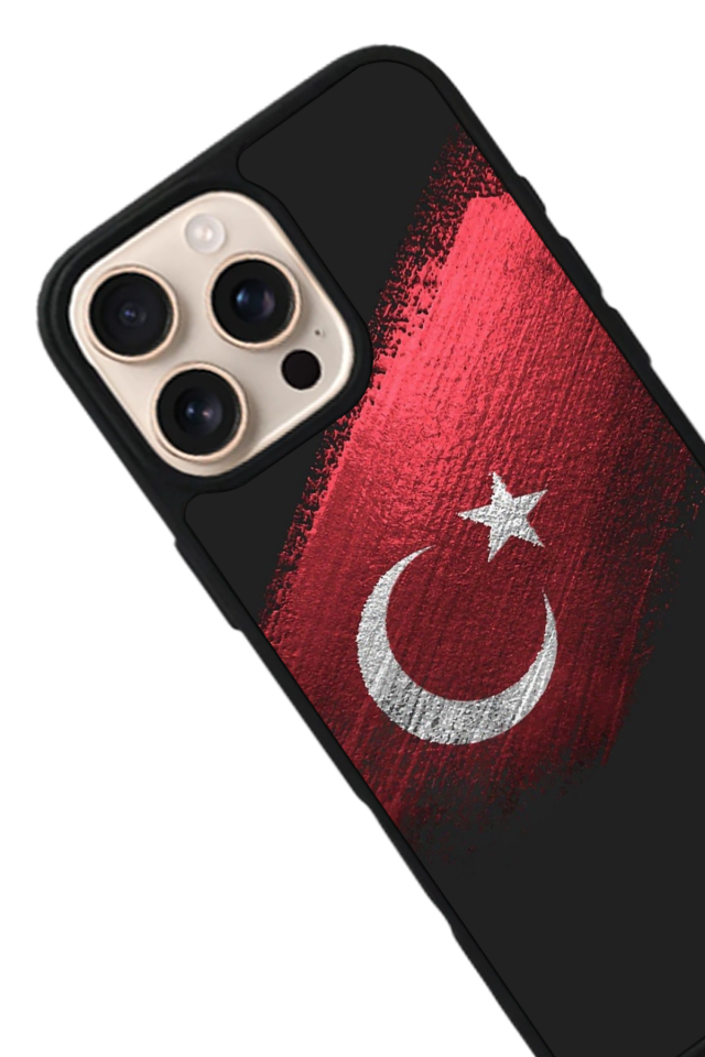 iPhone 15 Pro Max Uyumlu TürkBayragi Tasarımlı Glossy Premium Kılıf