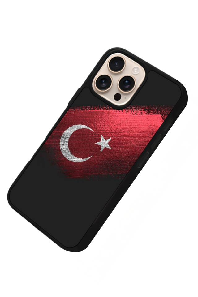 iPhone 15 Pro Max Uyumlu TürkBayragi Tasarımlı Glossy Premium Kılıf