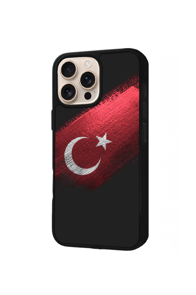 iPhone 15 Pro Max Uyumlu TürkBayragi Tasarımlı Glossy Premium Kılıf