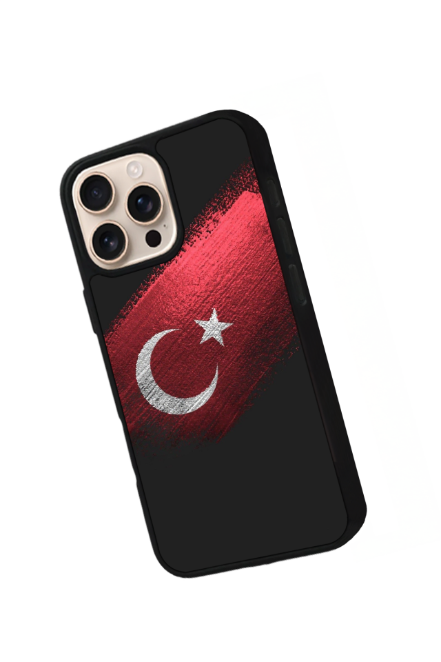 iPhone 15 Pro Max Uyumlu TürkBayragi Tasarımlı Glossy Premium Kılıf