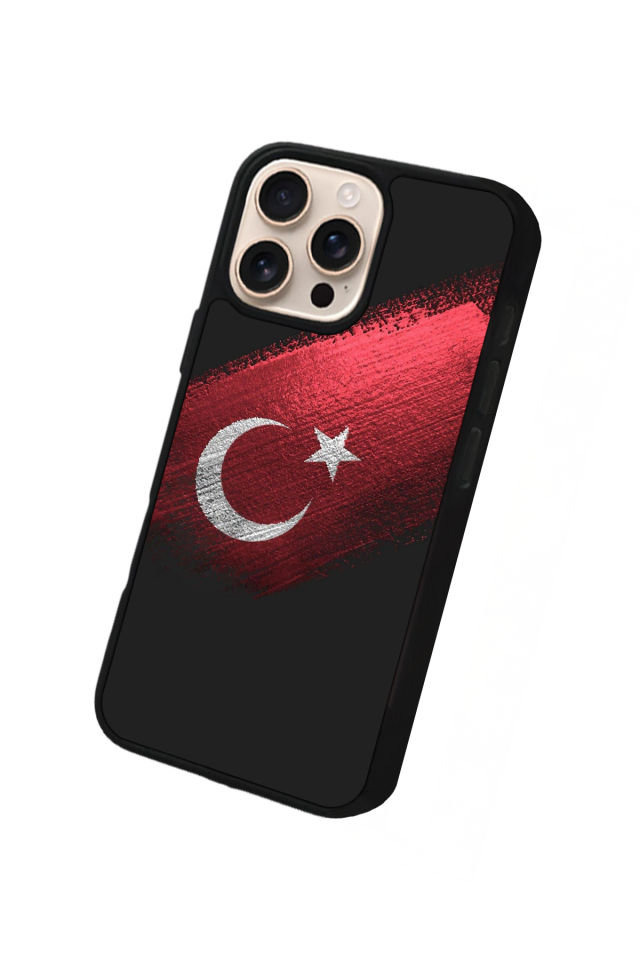 iPhone 15 Pro Max Uyumlu TürkBayragi Tasarımlı Glossy Premium Kılıf