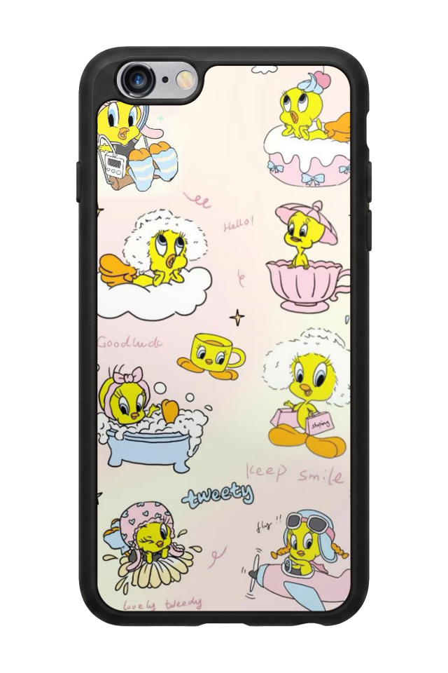 iPhone 6 Plus Uyumlu Tweety Tasarımlı Glossy Premium Kılıf