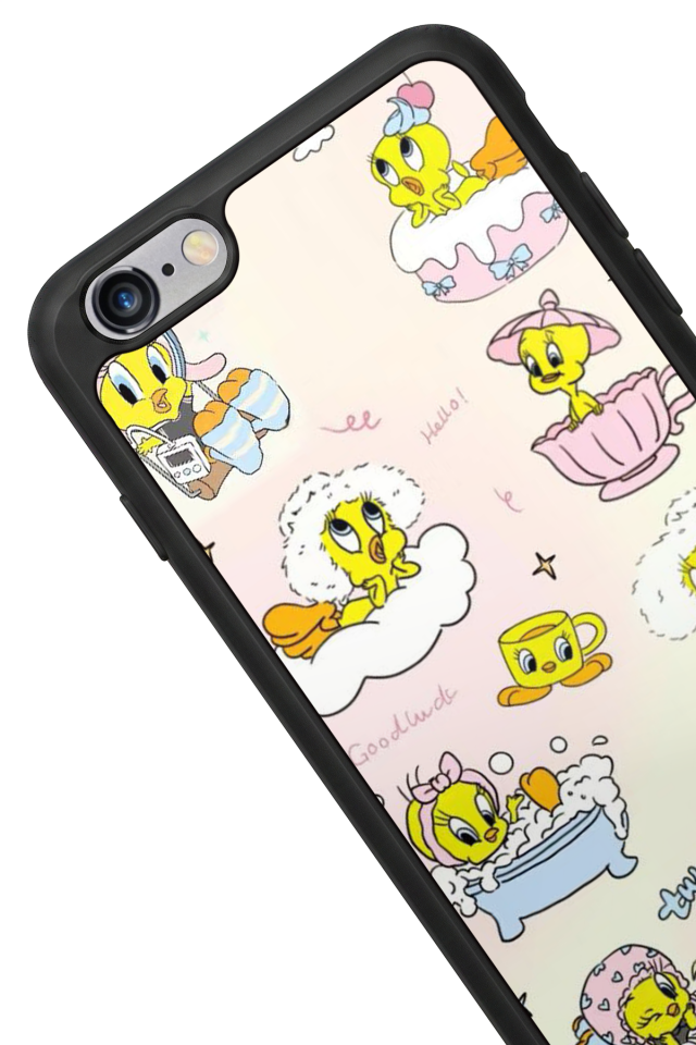 iPhone 6 Plus Uyumlu Tweety Tasarımlı Glossy Premium Kılıf