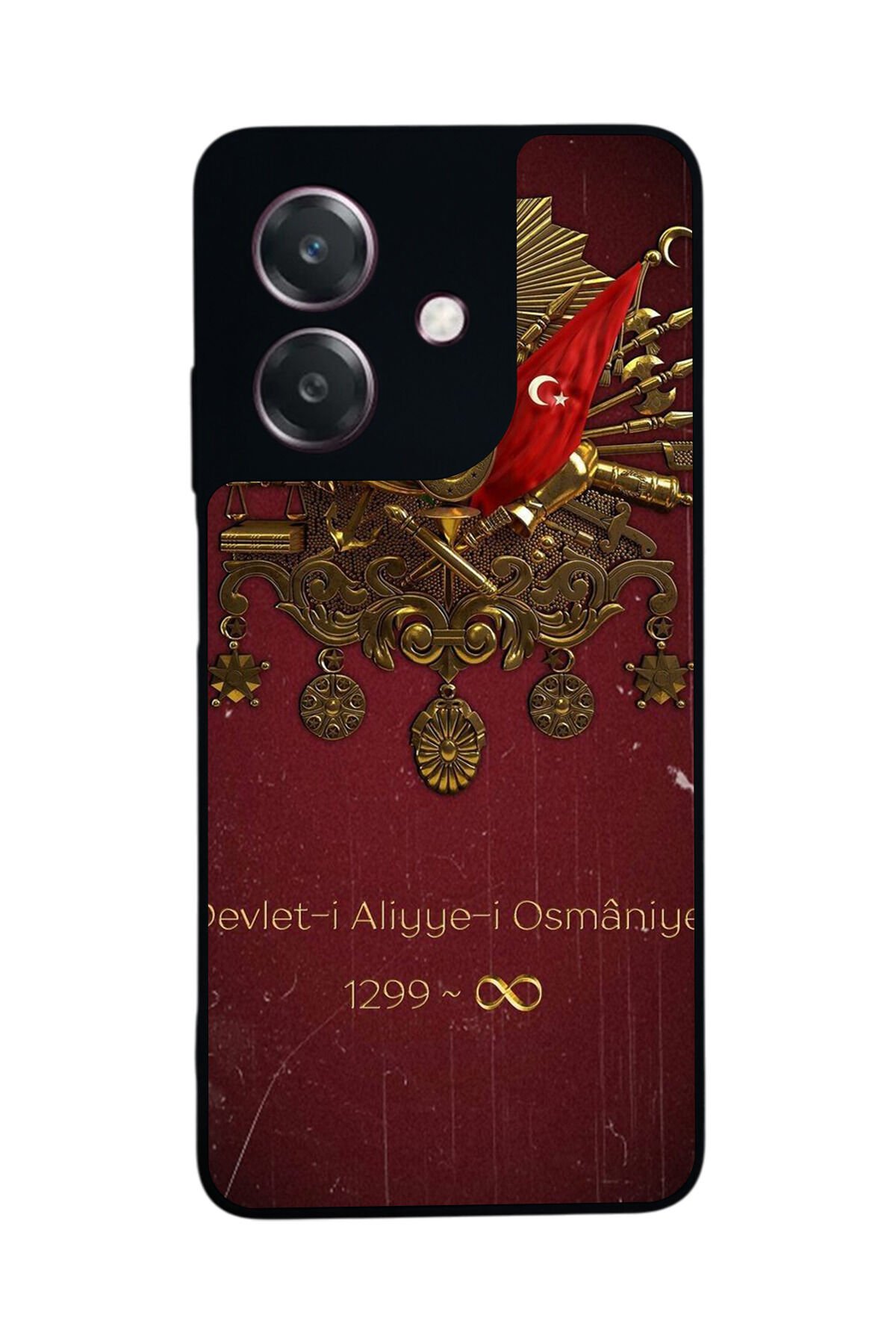 Oppo A3 5G Uyumlu Osmanli Tugrasi Tasarımlı Glossy Premium Kılıf