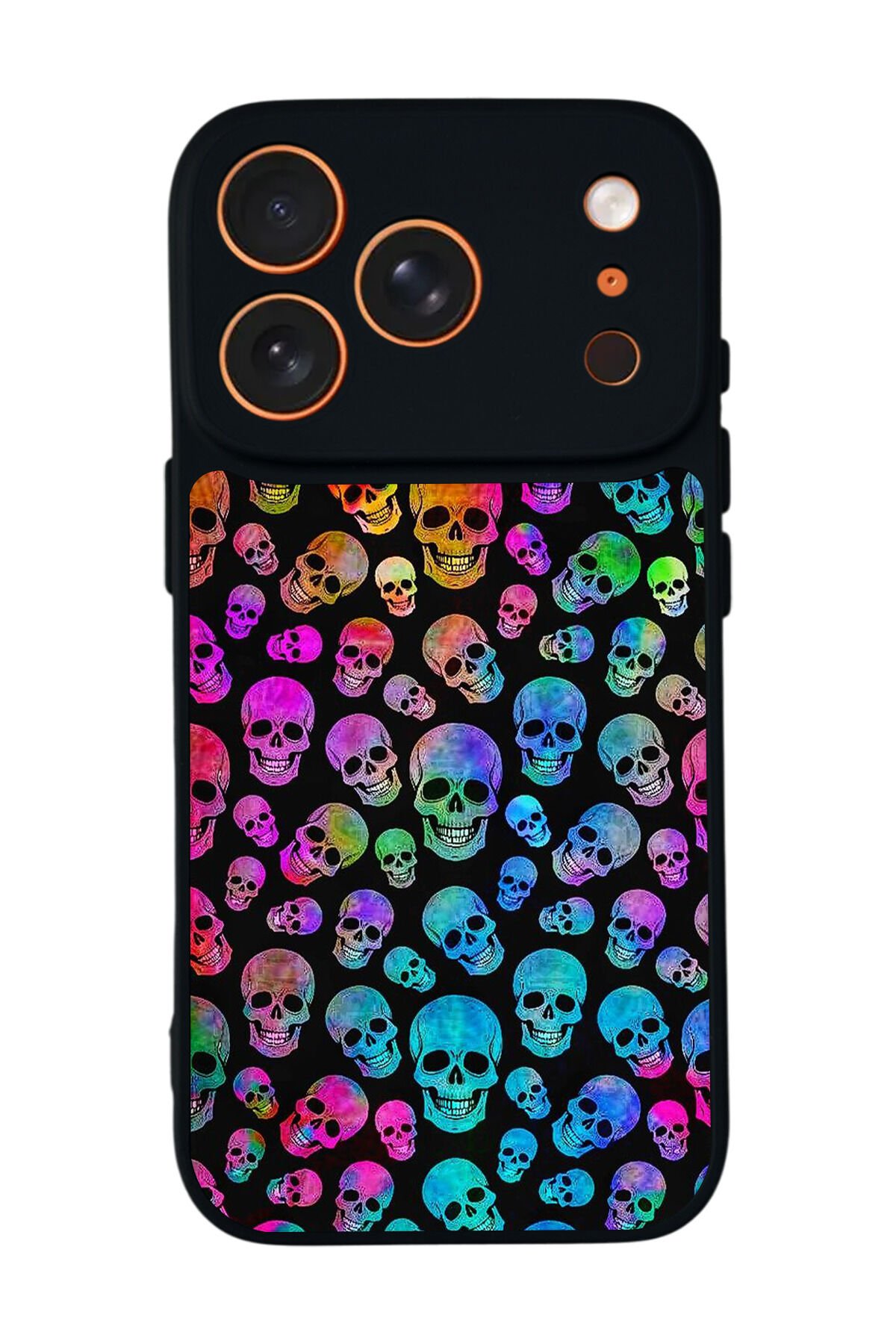 iPhone 17 Pro Max Uyumlu KuruKafa Tasarımlı Glossy Premium Kılıf