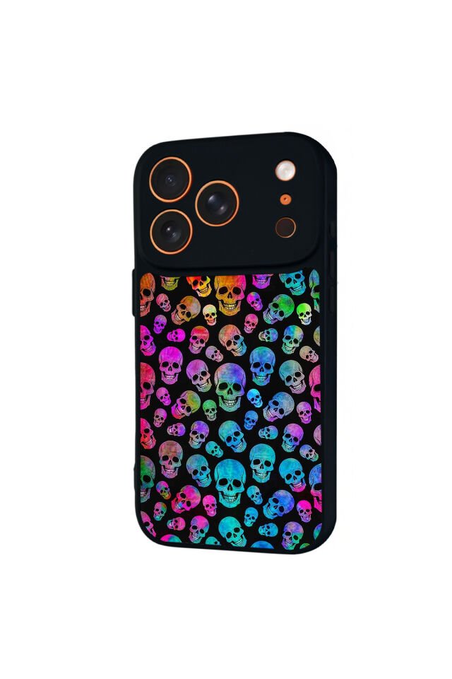 iPhone 17 Pro Max Uyumlu KuruKafa Tasarımlı Glossy Premium Kılıf