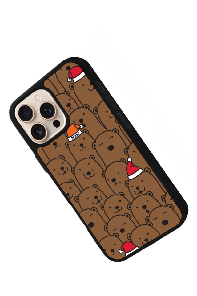 iPhone 14 Pro Max Uyumlu Ayı Tasarımlı Glossy Premium Kılıf