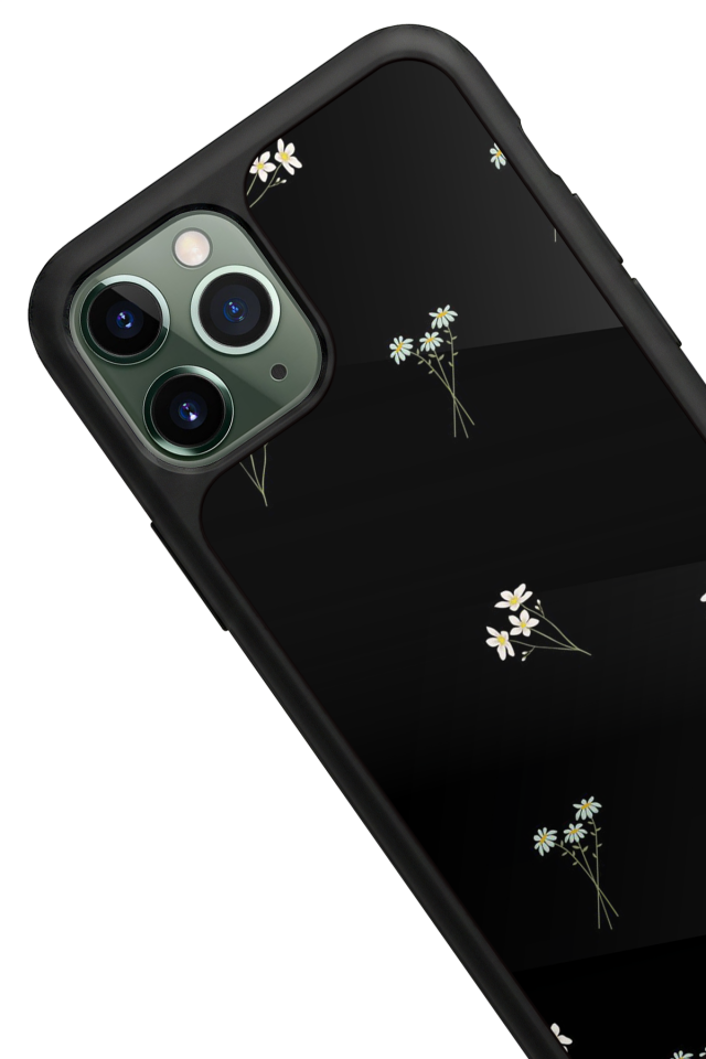 iPhone 11 Pro Max Uyumlu Cicek Tasarımlı Glossy Premium Kılıf