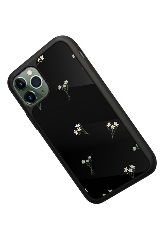 iPhone 11 Pro Max Uyumlu Cicek Tasarımlı Glossy Premium Kılıf