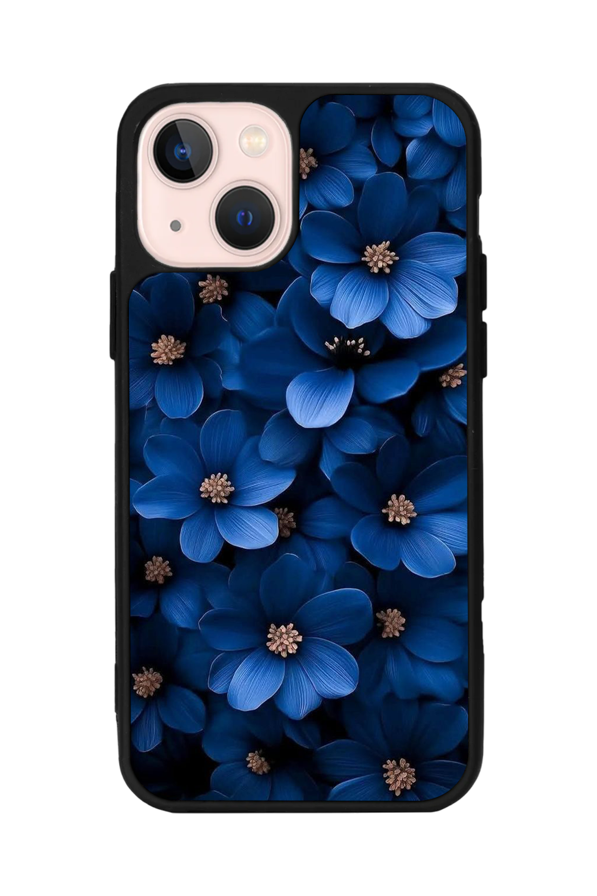 iPhone 13/14 Uyumlu Cicek Tasarımlı Glossy Premium Kılıf