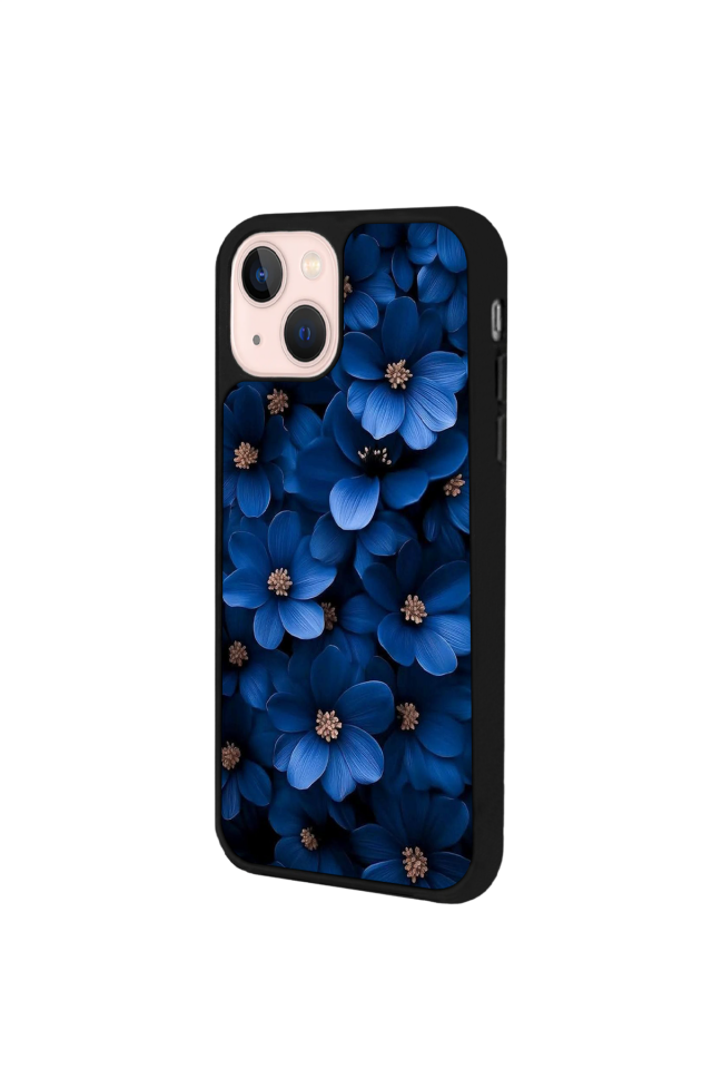 iPhone 13/14 Uyumlu Cicek Tasarımlı Glossy Premium Kılıf