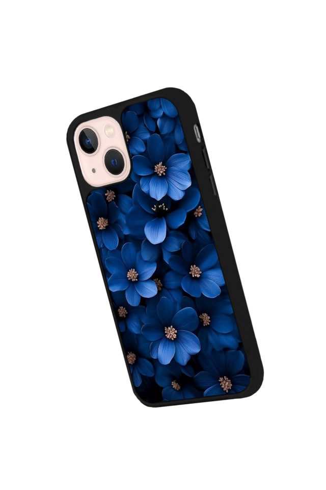iPhone 13/14 Uyumlu Cicek Tasarımlı Glossy Premium Kılıf