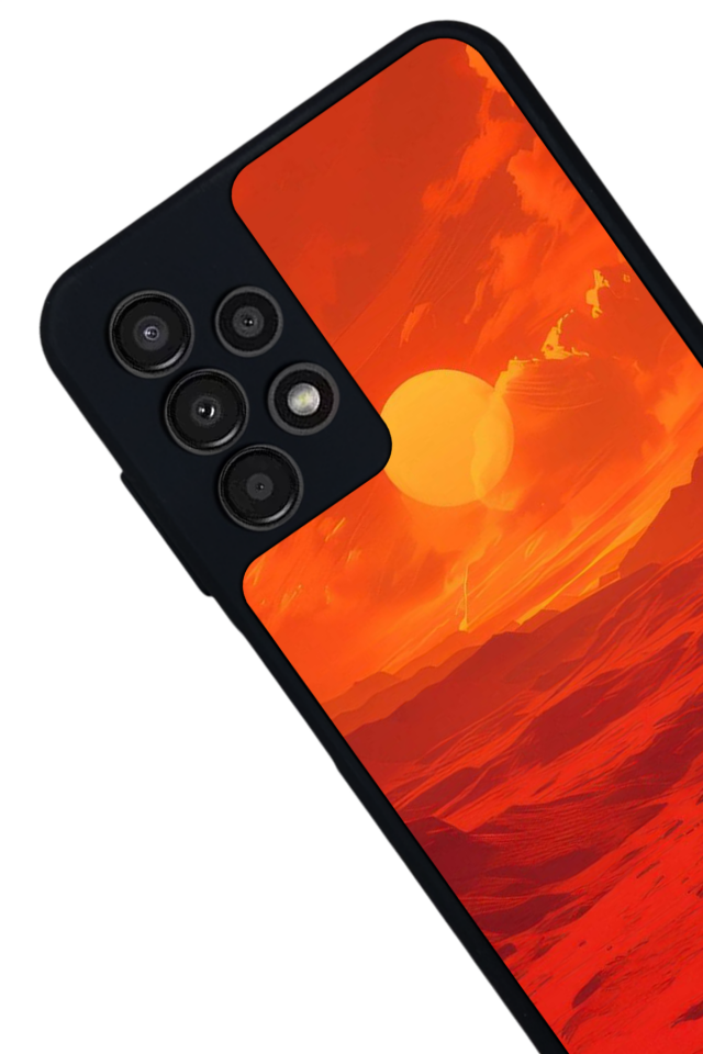 Samsung Galaxy A23 Uyumlu Güneş Tasarımlı Glossy Premium Kılıf