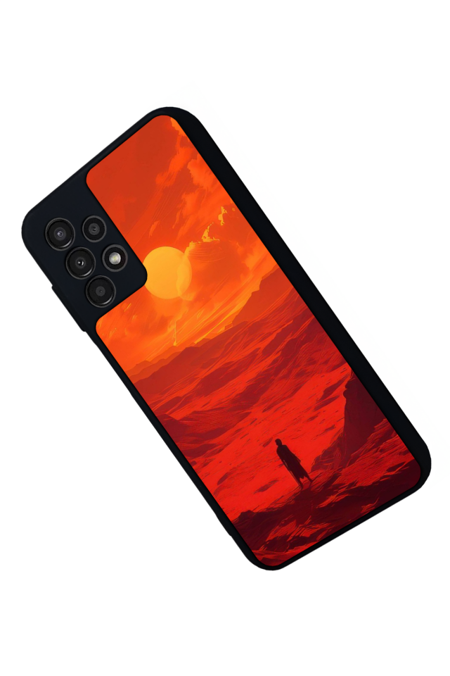 Samsung Galaxy A23 Uyumlu Güneş Tasarımlı Glossy Premium Kılıf