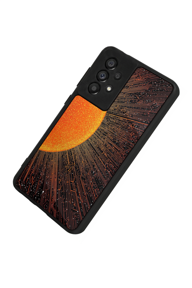 Samsung Galaxy A73 Uyumlu Güneş Tasarımlı Glossy Premium Kılıf