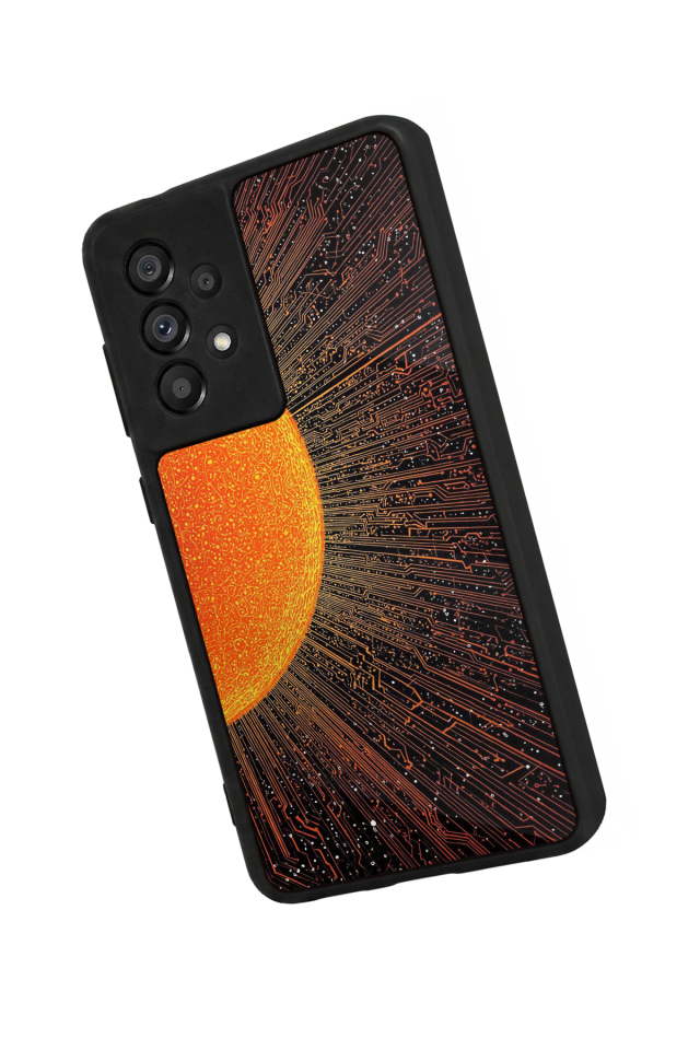 Samsung Galaxy A73 Uyumlu Güneş Tasarımlı Glossy Premium Kılıf