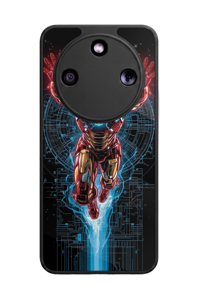 Honor Magic 8 Lite Uyumlu Iron Man ( Demir Adam ) Tasarımlı Glossy Premium Kılıf
