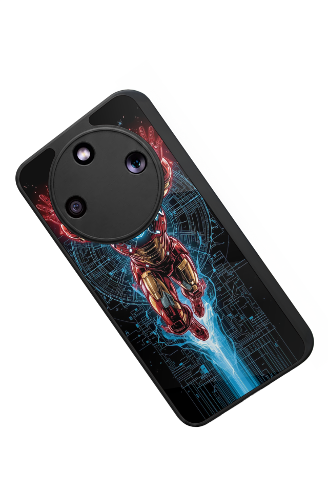 Honor Magic 8 Lite Uyumlu Iron Man ( Demir Adam ) Tasarımlı Glossy Premium Kılıf