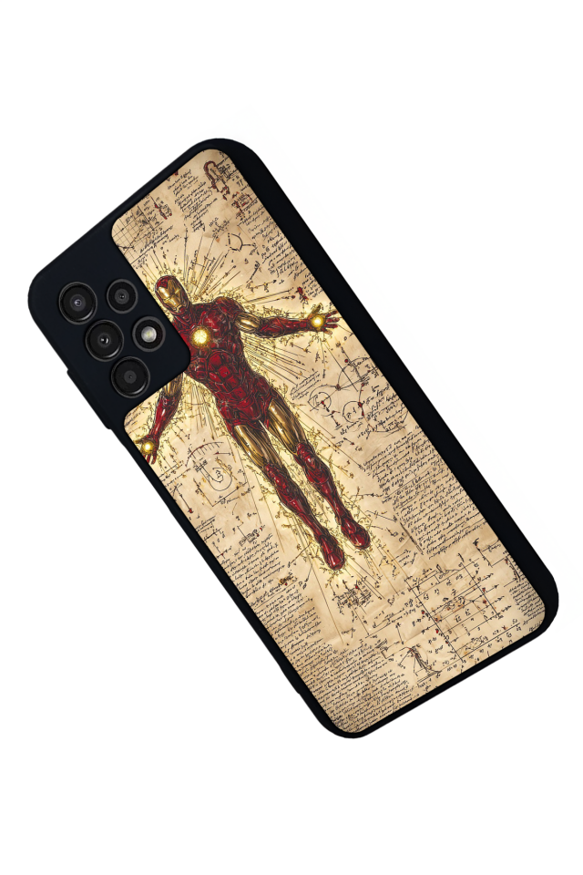 Samsung Galaxy A13 Uyumlu  Iron Man ( Demir Adam ) Tasarımlı Glossy Premium Kılıf