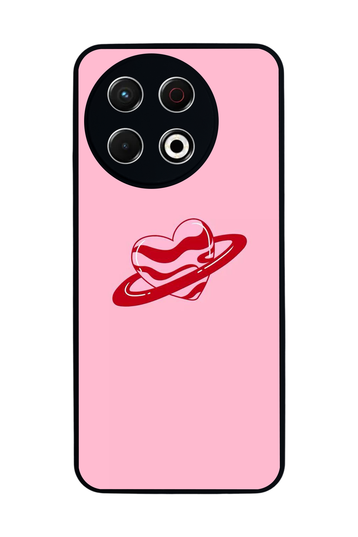 Tecno Spark 30 Pro Uyumlu Kalp Love Tasarımlı Glossy Premium Kılıf