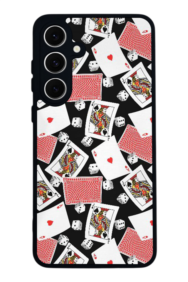 Samsung Galaxy S24 FE Uyumlu Kart Tasarımlı Glossy Premium Kılıf