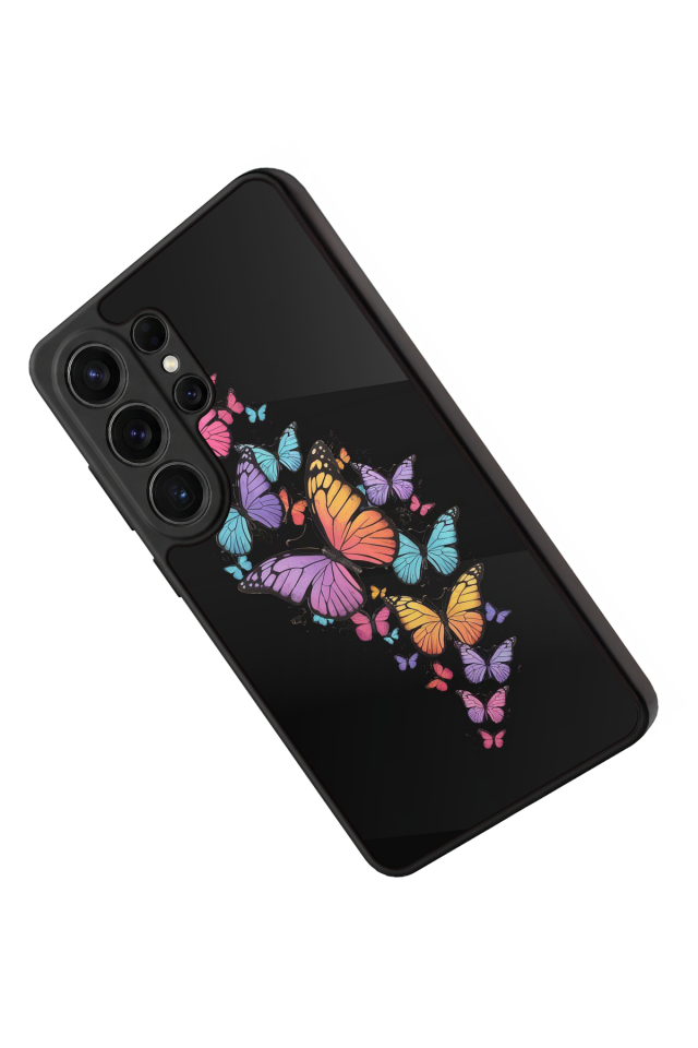 Samsung Galaxy S26 Ultra Uyumlu Kelebek Tasarımlı Glossy Premium Kılıf