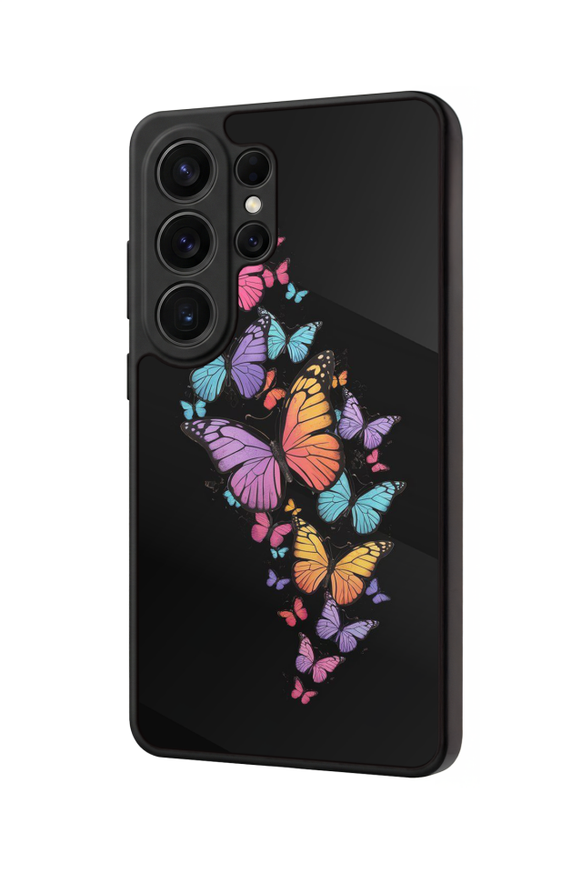 Samsung Galaxy S26 Ultra Uyumlu Kelebek Tasarımlı Glossy Premium Kılıf