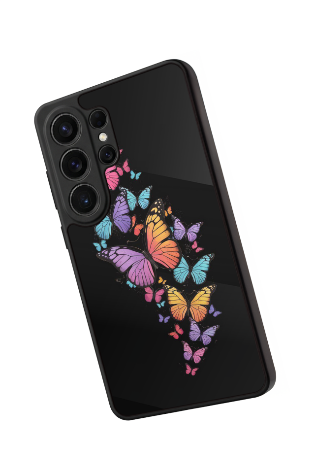 Samsung Galaxy S26 Ultra Uyumlu Kelebek Tasarımlı Glossy Premium Kılıf