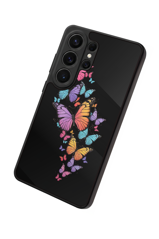 Samsung Galaxy S26 Ultra Uyumlu Kelebek Tasarımlı Glossy Premium Kılıf