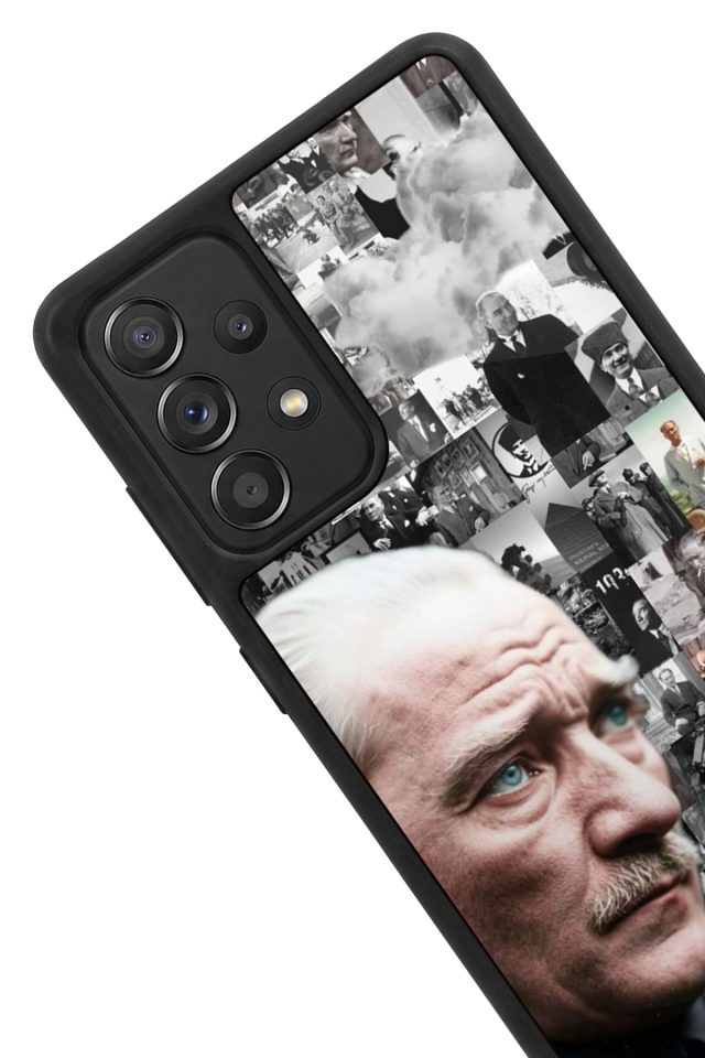 Samsung Galaxy A72 Uyumlu Mustafa Kemal Ataturk Tasarımlı Glossy Premium Kılıf