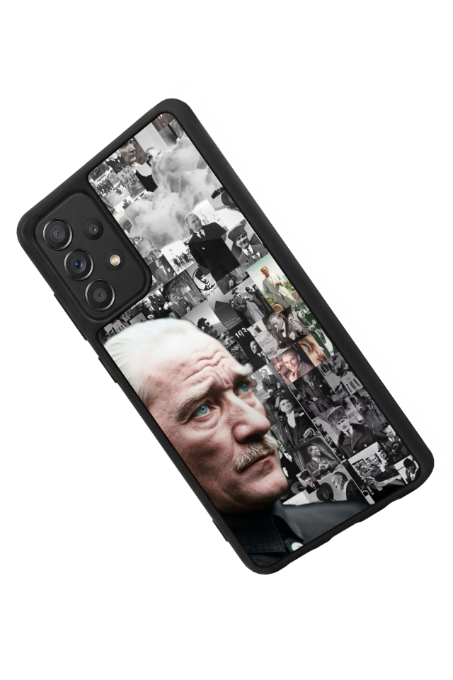 Samsung Galaxy A72 Uyumlu Mustafa Kemal Ataturk Tasarımlı Glossy Premium Kılıf