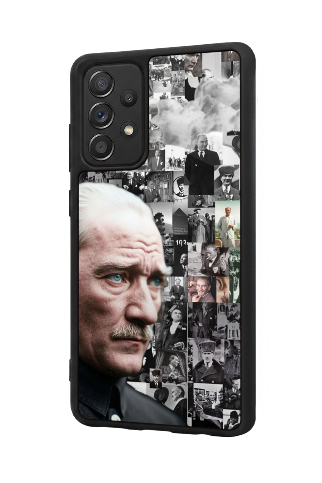 Samsung Galaxy A72 Uyumlu Mustafa Kemal Ataturk Tasarımlı Glossy Premium Kılıf