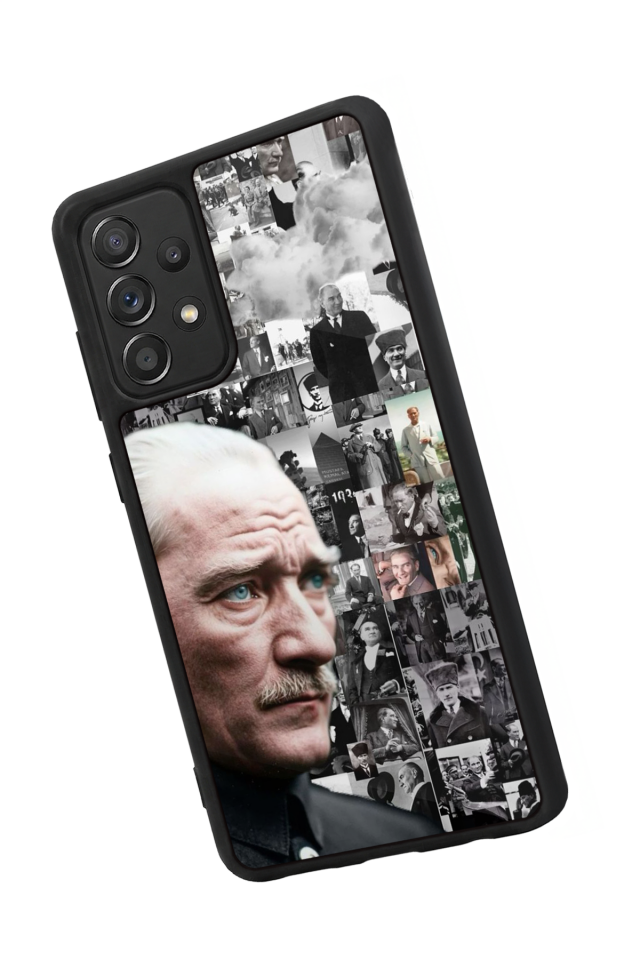 Samsung Galaxy A72 Uyumlu Mustafa Kemal Ataturk Tasarımlı Glossy Premium Kılıf